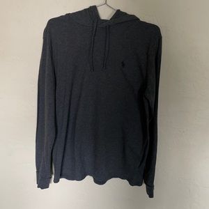 Polo Ralph Lauren Dark Grey “Men’s Jersey Hooded T-shirt” hoodie size Medium